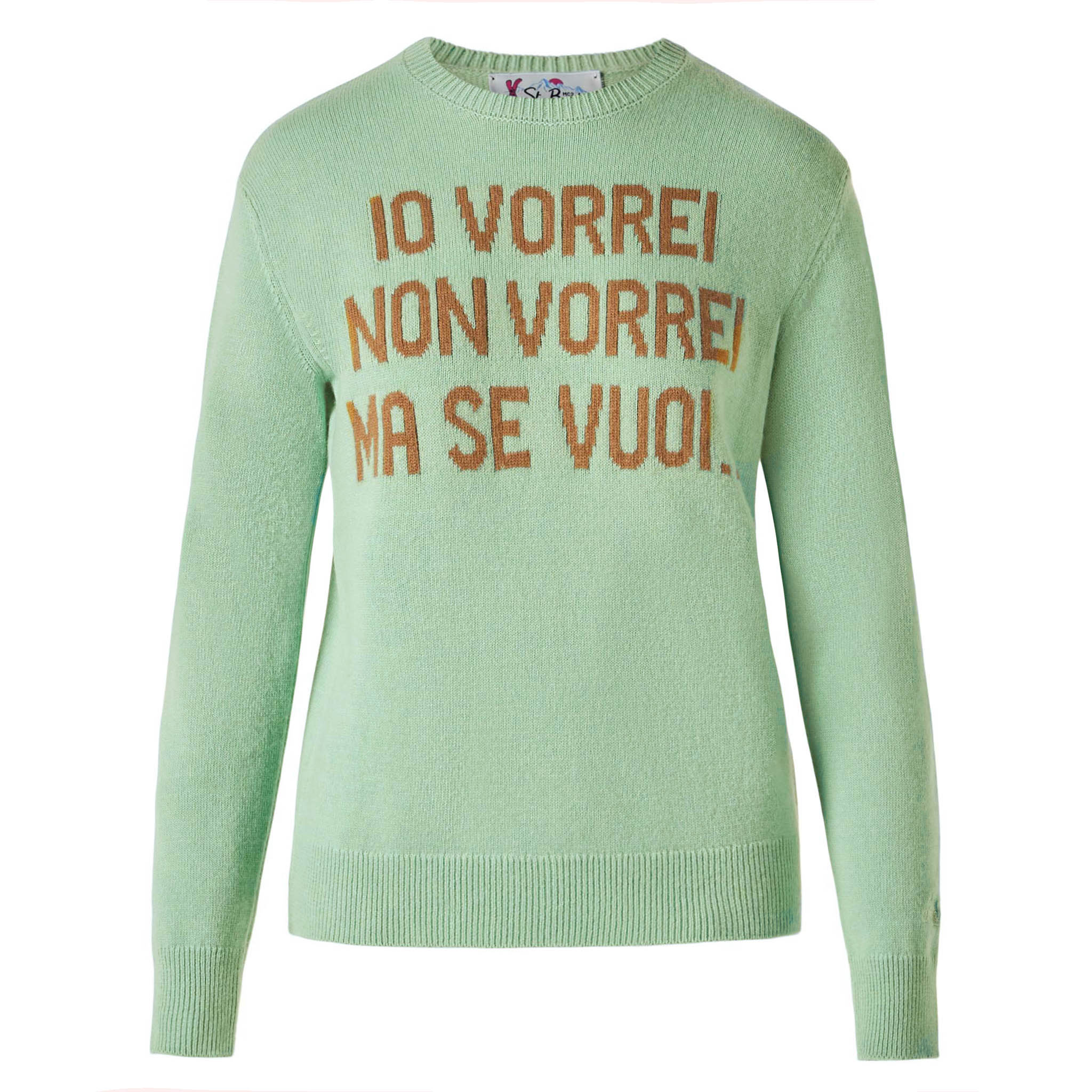 Maglione da donna verde con stampa jacquard | EDIZIONE SPECIALE DI NIK