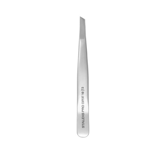 Staleks Pro Expert Lash Brow Wide profesjonalna pęseta do brwi TE-10/3