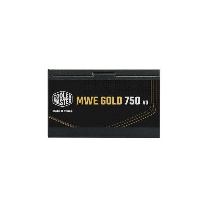 PC Power Supply - COOLER MASTER - MPE-7506-ACAG-BEU - MWE Gold 750 V3 Non-Modular - ATX 3.1 - 80+ GOLD - 750 W