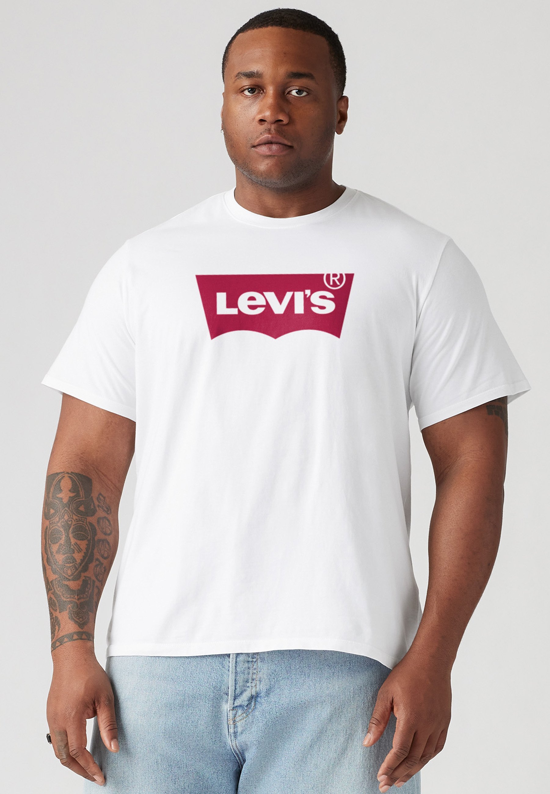 Levi's® Plus GRAPHIC TEE - T-shirt met print - wit