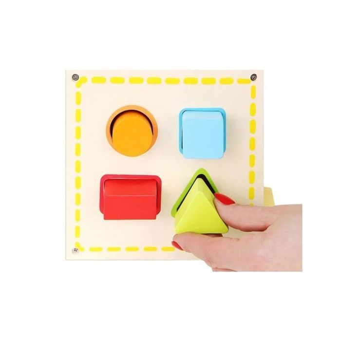 Cubo de actividades de madera