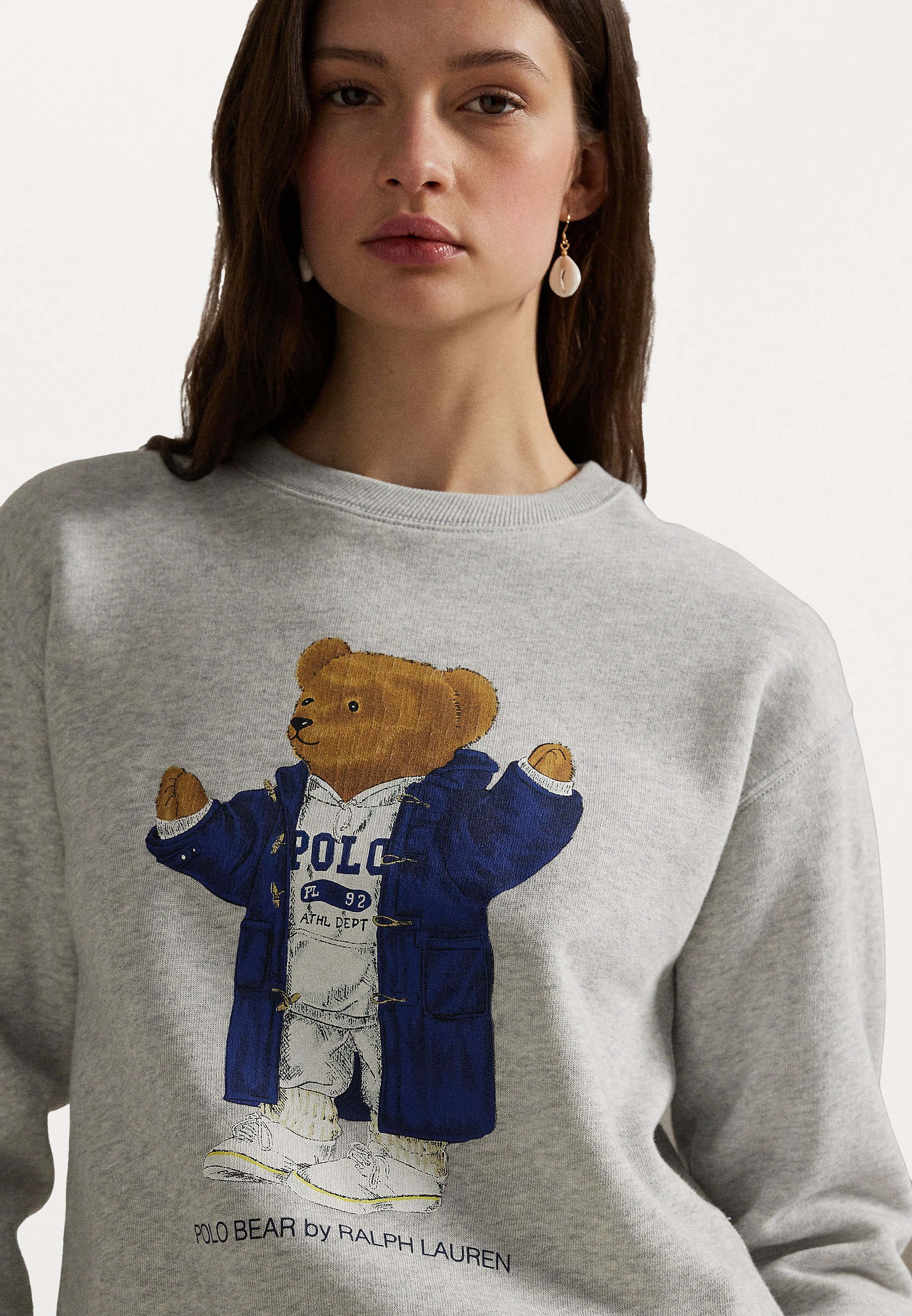 Polo Ralph Lauren POLO BEAR FLEECE CREWNECK - Moletom - cinza claro mesclado