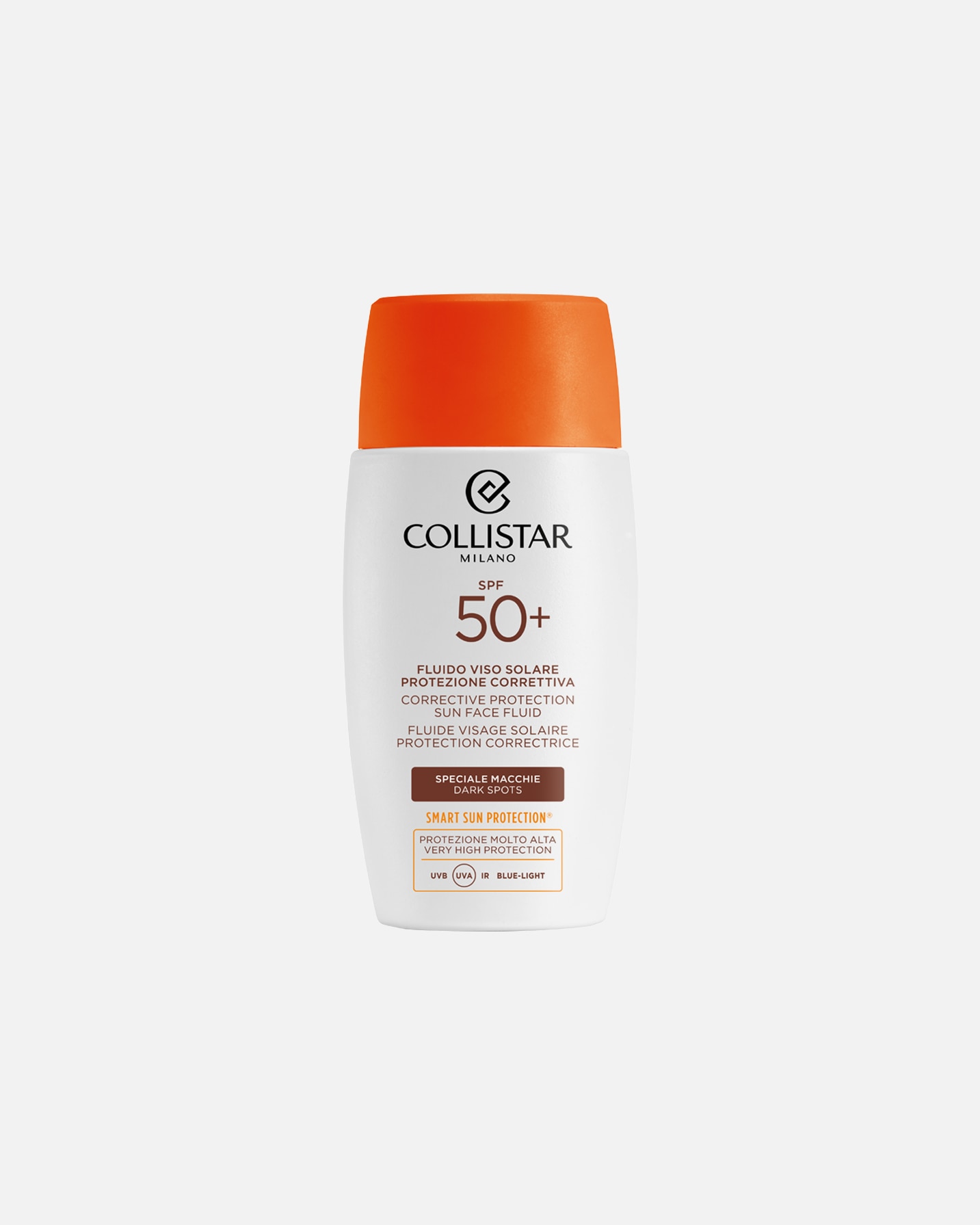 Collistar Naptej Pigmentfoltokra, Arcápoló Fluid SPF 50+ - 50 ml