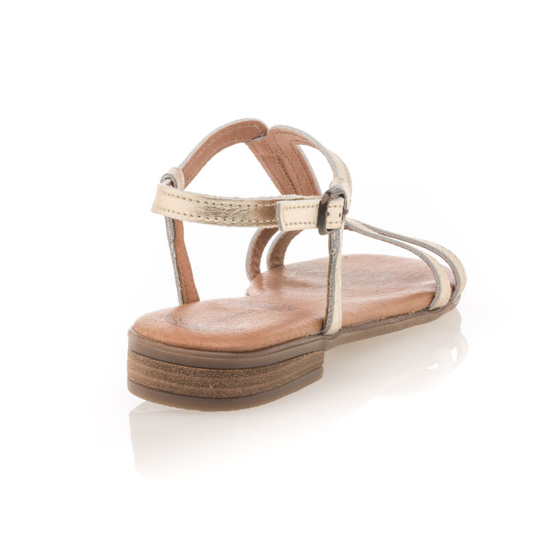 Gelbe Damensandalen / Zehenfreie Schuhe
