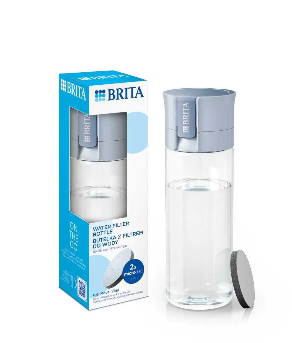 Brita Vital Pastelowy Błękit - Butelka z filtrem 1 szt.