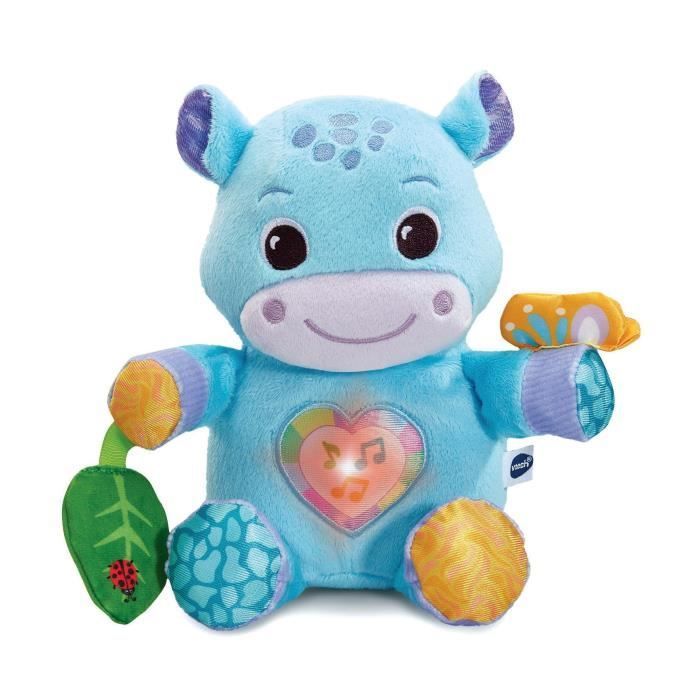 VTECH THEO, MI HIPOPÓTAMO DE PELUCHE (BOTELLAS DE PLÁSTICO RECICLADAS).