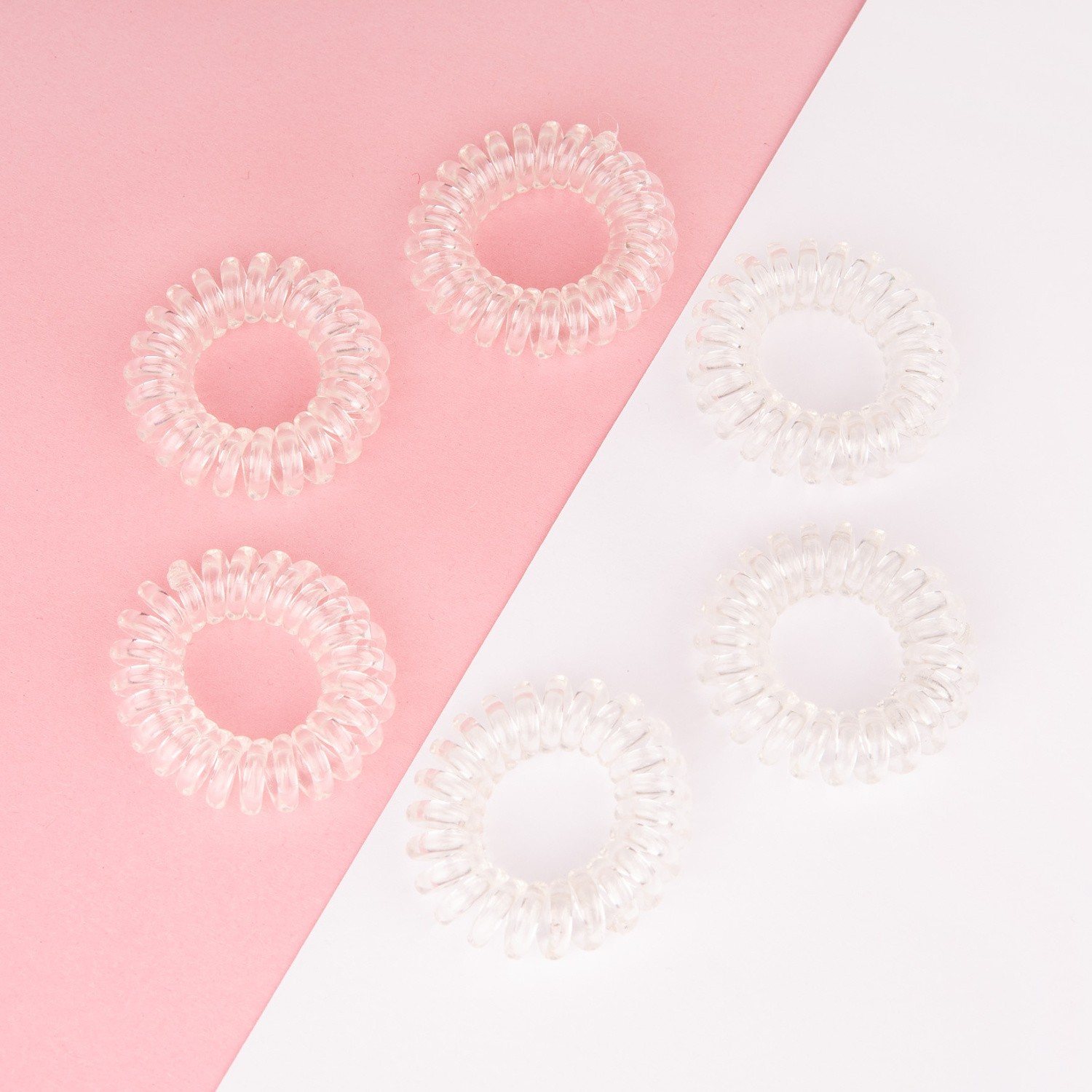 Brushworks Pack 6 élastiques à cheveux transparents