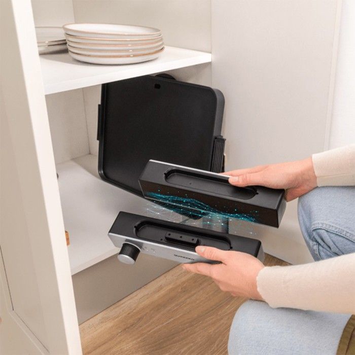 Plancha - SCHNEIDER - SCPL1800MAG - 1800 W - Verwijderbare plaat 30x40 cm - Vetopvangbak