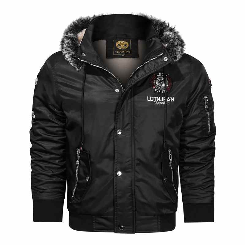 Nuova giacca invernale da uomo in cotone, spessa e morbida, calda, alla moda, con cappuccio, ampia, in cotone