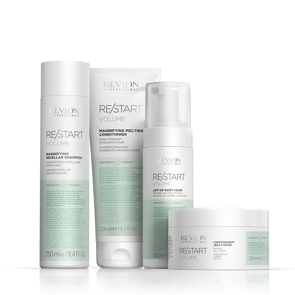 Revlon Professional Hair Shampoo Restart RE/START™ VOLUME stiprinamasis micelinis šampūnas ploniems plaukams – 250 ml