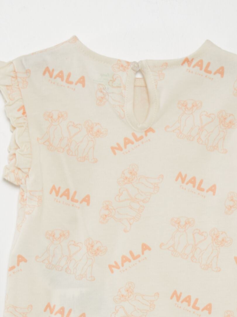 De Lion King T-shirt en legging set - WIT