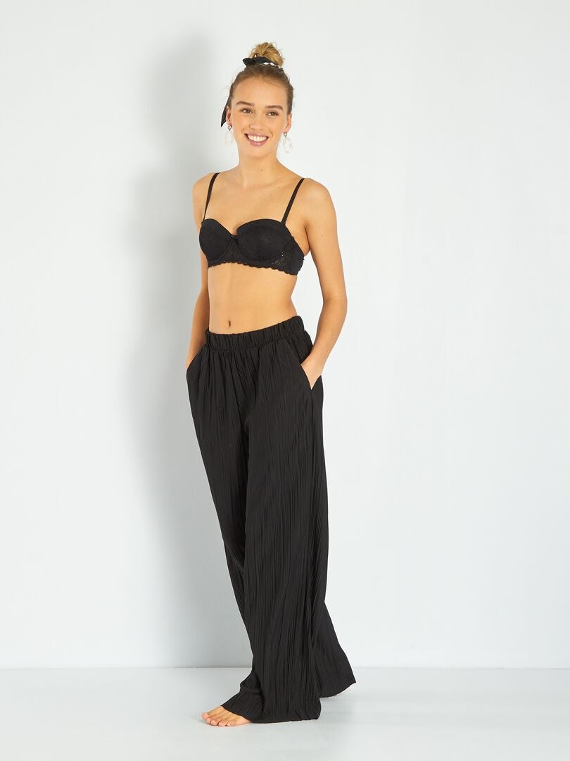 Sutiã bandeau acolchoado - Preto