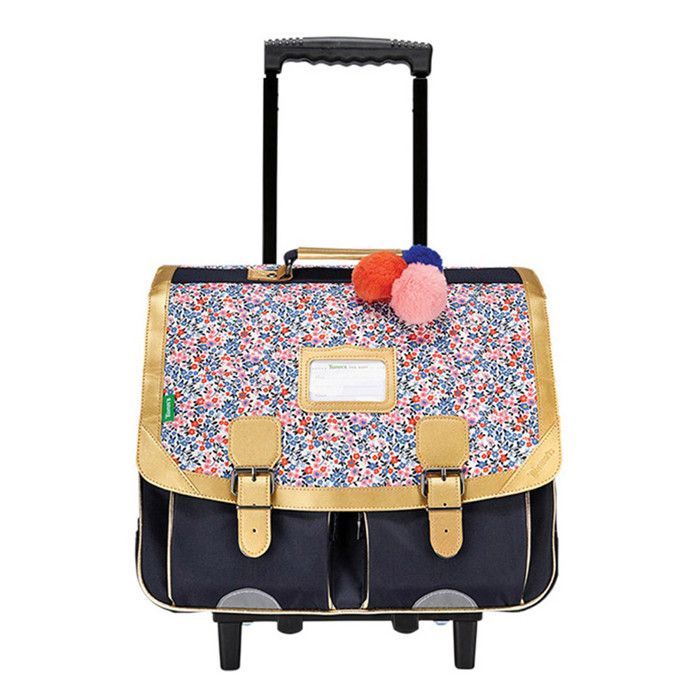 Rolling schoolbag - Tann's - Antonia - 41cm - Navy blue - Girl - Primary