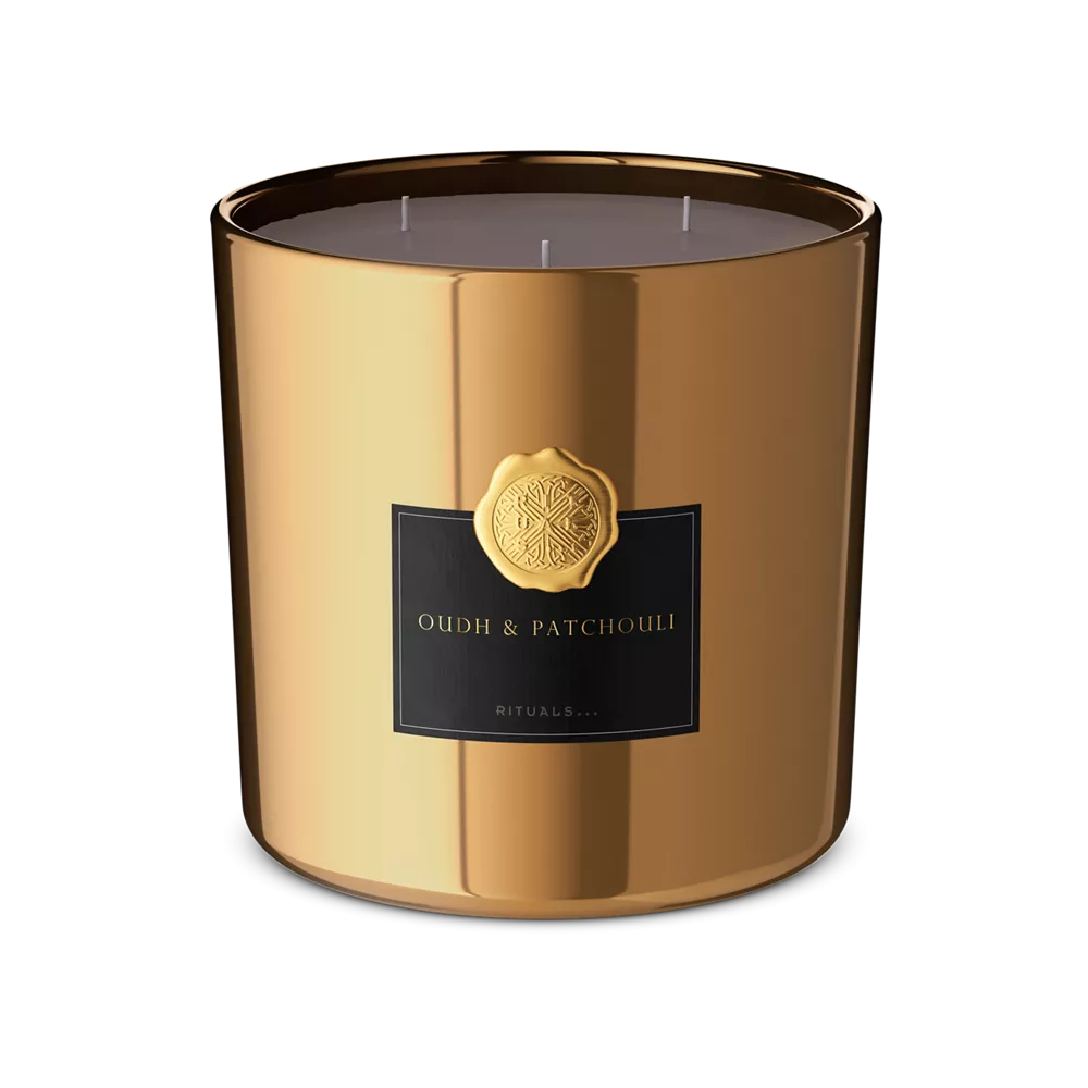 Vela aromática mediana The Ritual of Oudh XL, vela aromática de lujo, 1000 g