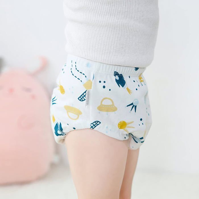 Culotte Apprentissage Propreté Fille Garcon，Lot De 6 Coton Rembourrées Pour Bébé Propreté Enfant Doux Lavable, 2-6 Ans