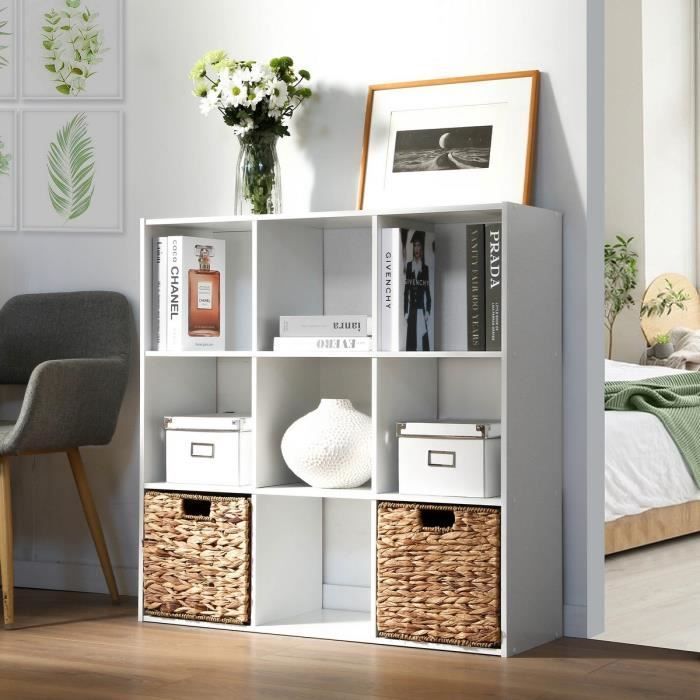Móvel de arrumação contemporâneo COMPO, branco mate - 92 cm de largura