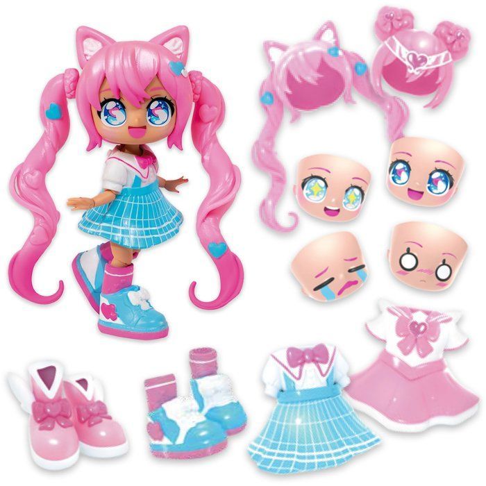 Bambola personalizzabile - BANDAI - Animakii - HEA26352 - Maga e studentessa