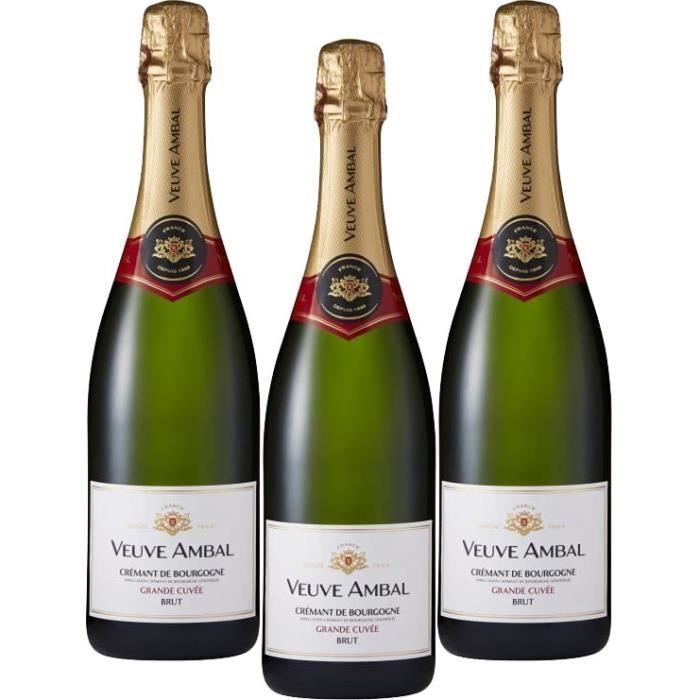 Veuve Ambal Grande Cuvée - Crémant de Bourgogne x3