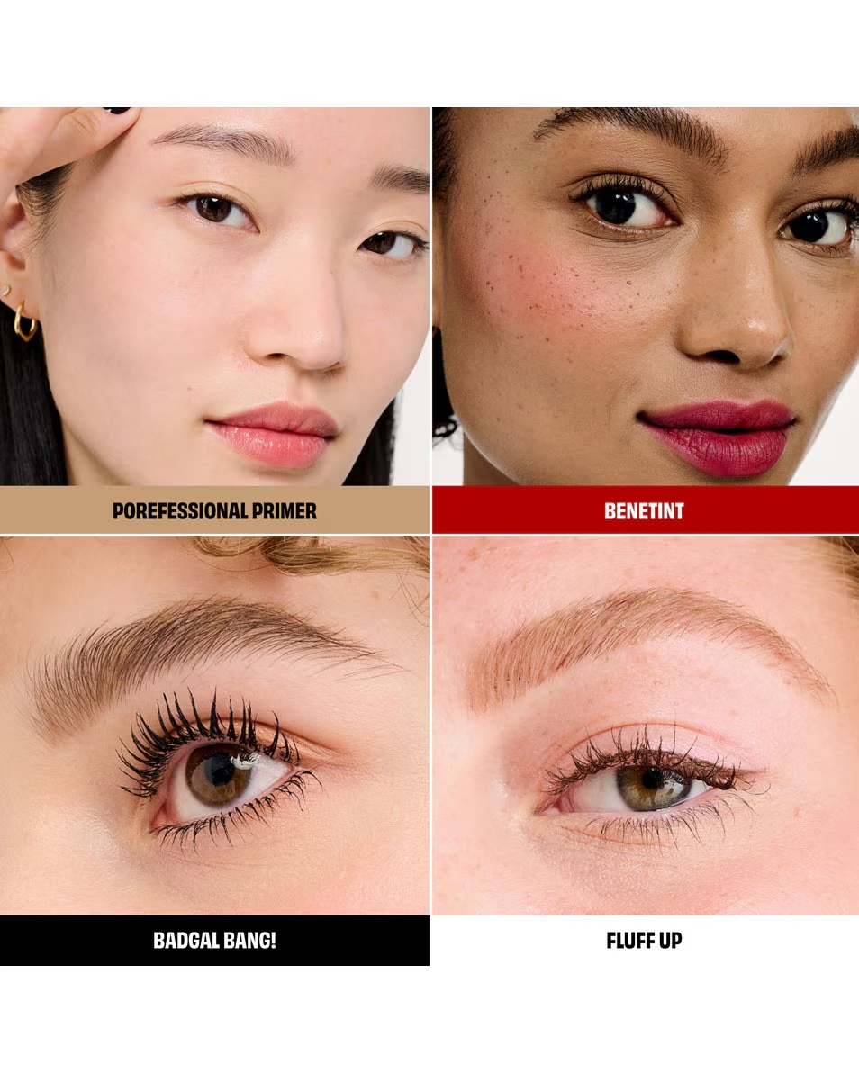 BENEFIT COSMETICS svētku kolekcija Glam-A-Grams - Kerst kosmētikas komplekts