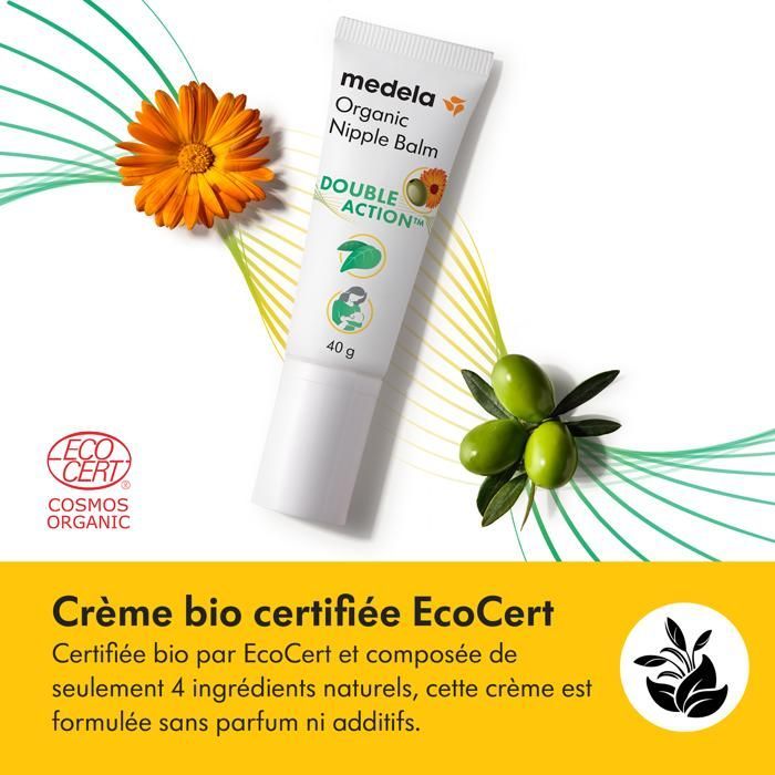 MEDELA - Organic Double Action™ Nännibalsami 40 g - Rauhoittaa ja ravitsee