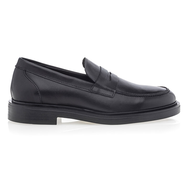  Svarta loafers/båtskor för män