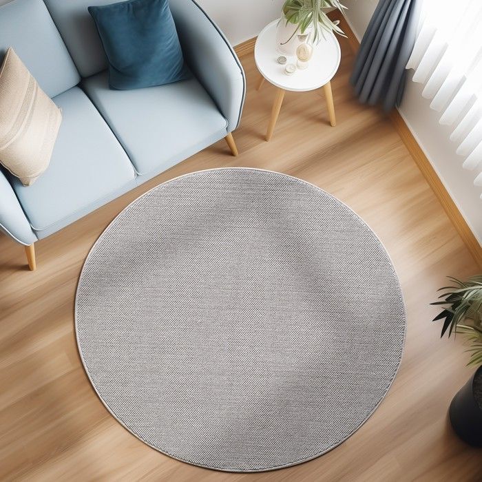 Alfombra de interior - MELIS HOME - Plateada - 280 x 370 cm - Moderna - Rectangular