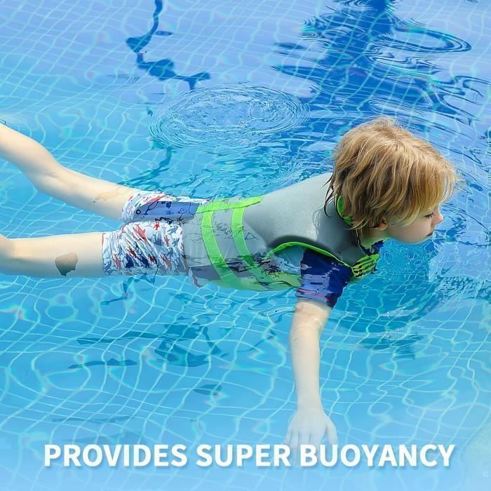 Gilet Bain pour Enfants Veste Folat - Formation de Natation - Bouyancy Maillot de Bain Aider - Bébé de 1-12 Ans