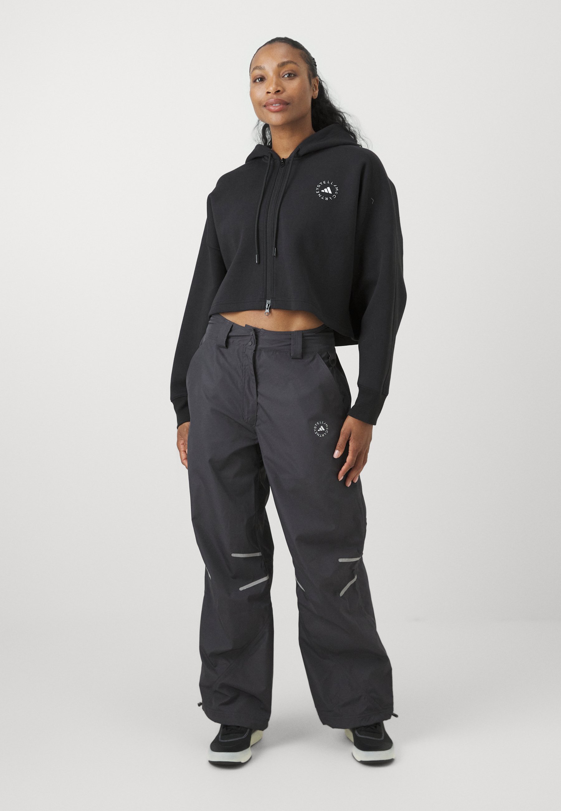 Sweat à capuche adidas by Stella McCartney - Sweat zippé - Noir