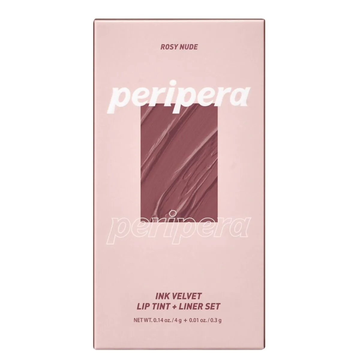 Peripera Ink Velvet + Lip Liner - Set 01 Rosy Nude