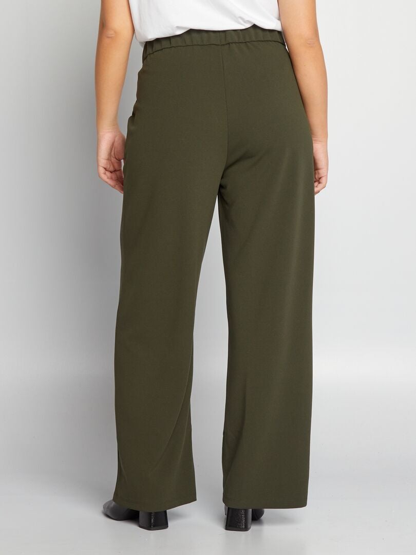 'Only Carmakoma' wijde broek - KHAKI
