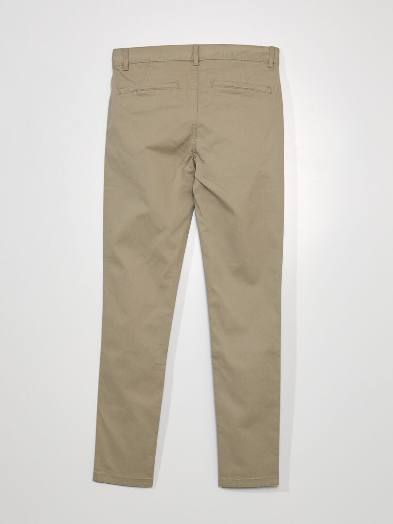 Calça chino skinny stretch - L32 - BEGE