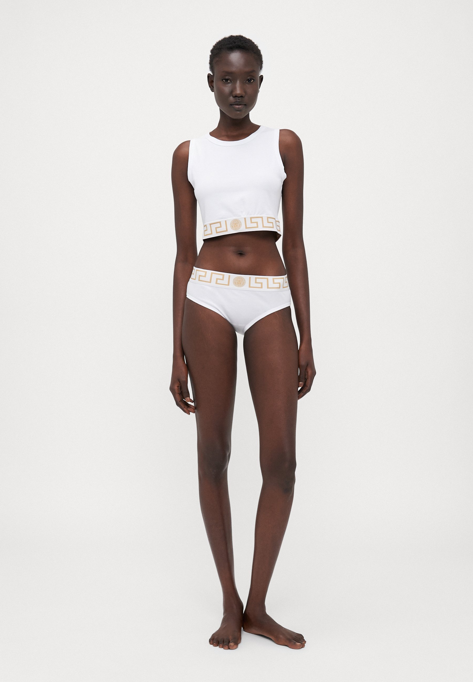 Versace UNDERWEAR TOPEKA NOVO LOGOTIPO - Camiseta - branco ótico