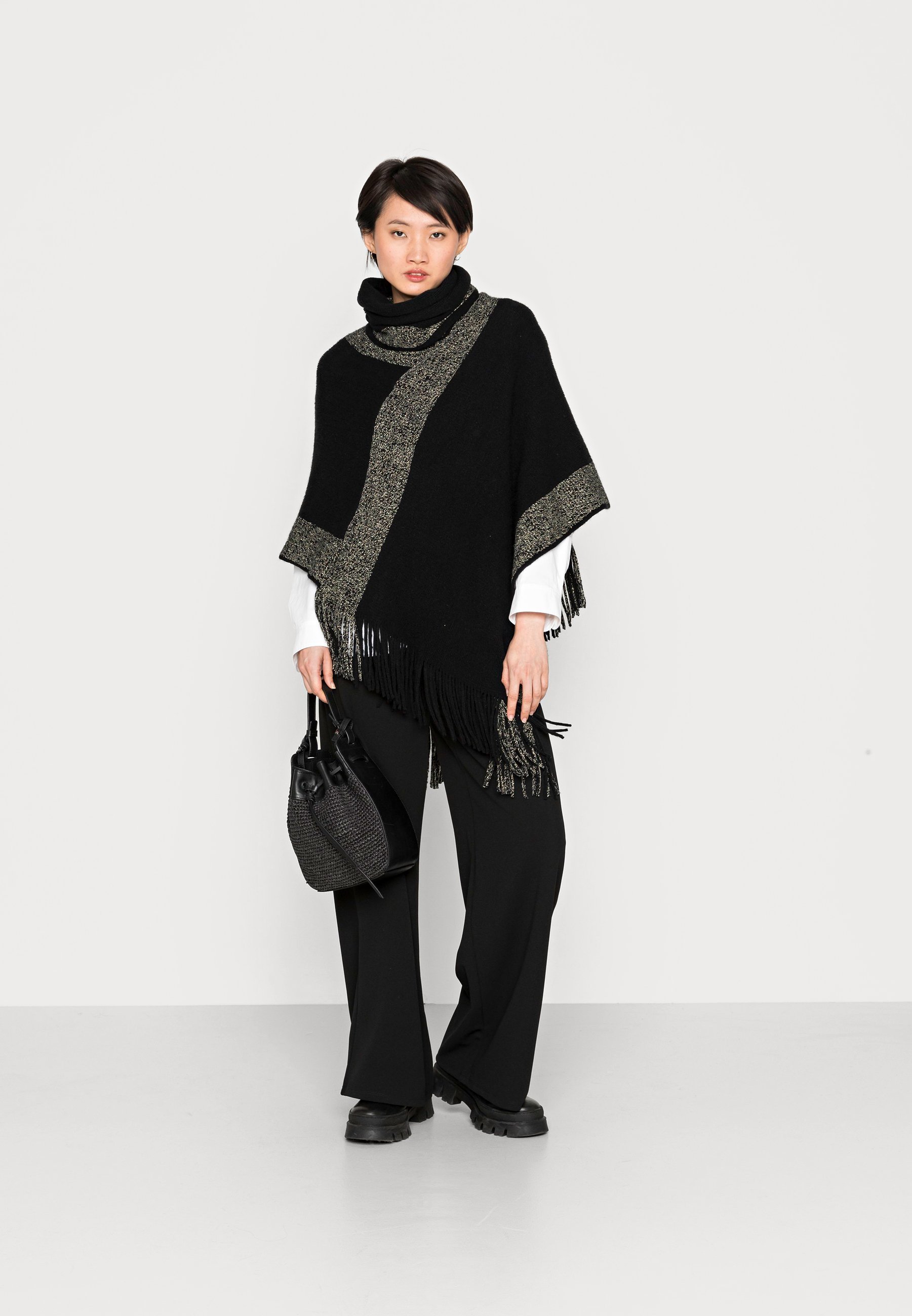 Anna Field cape - zwart/goud