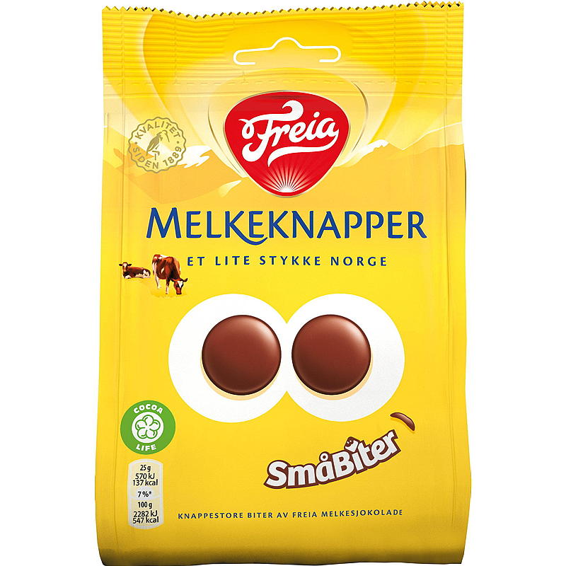 Freia Melkeknapper 145 g små biter Freia