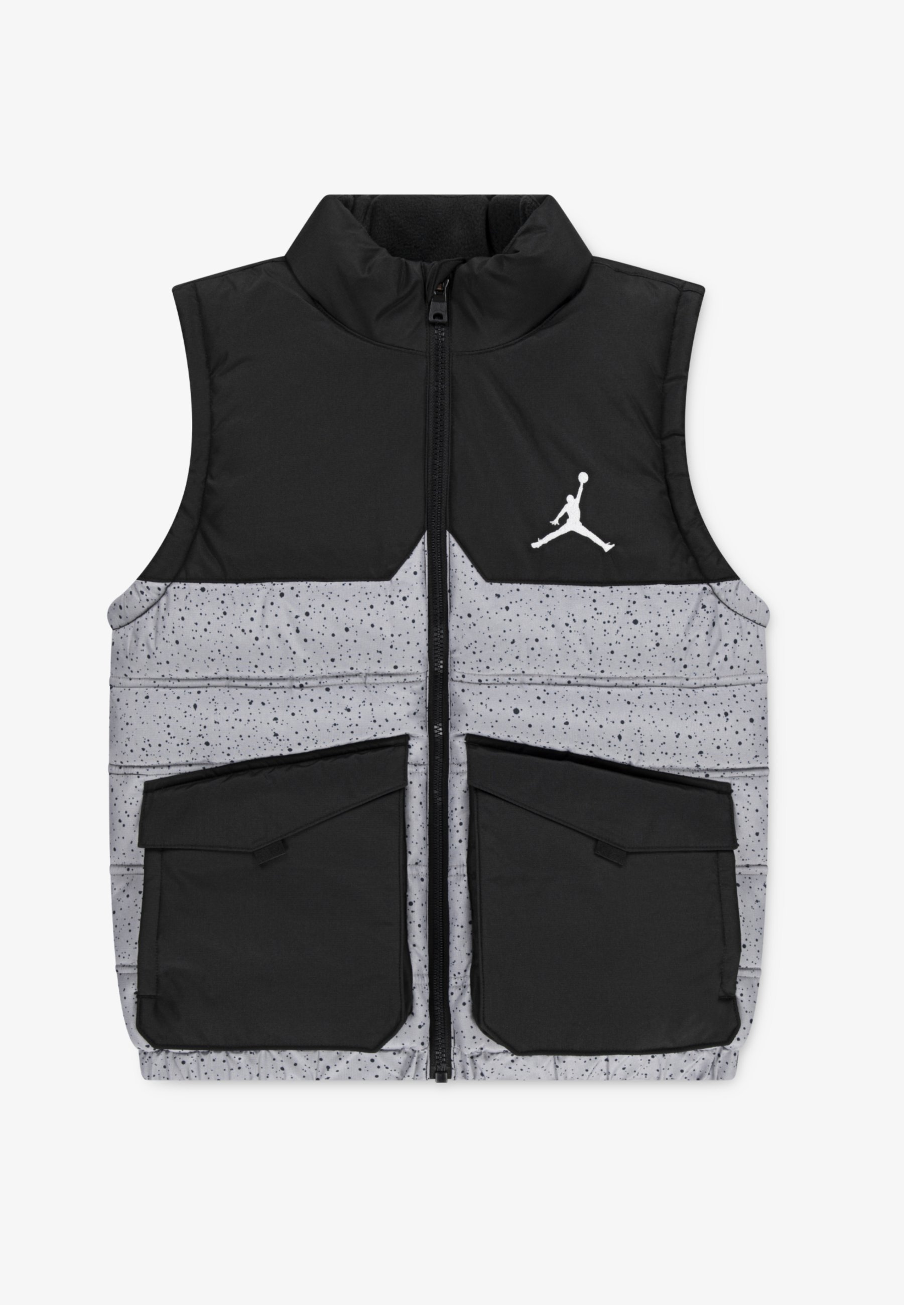 Jordan PUFFER GEVULD VEST - Gilet - cementgrijs