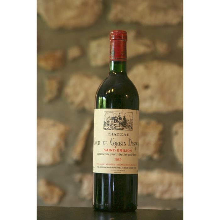 Vino tinto, Château Tour Grand Corbin d'Espagne 1989 Tinto