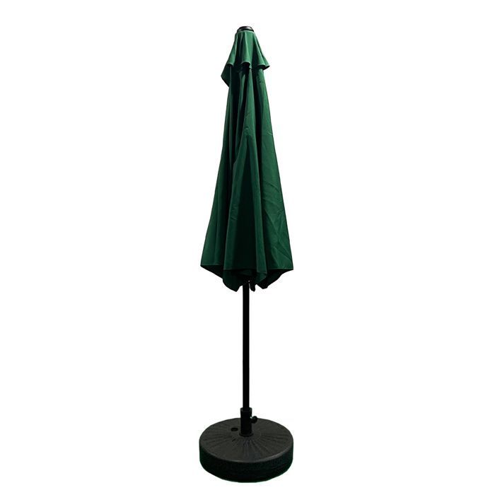 Sombrilla semicircular Aga CLASSIC de 270 cm, color verde oscuro