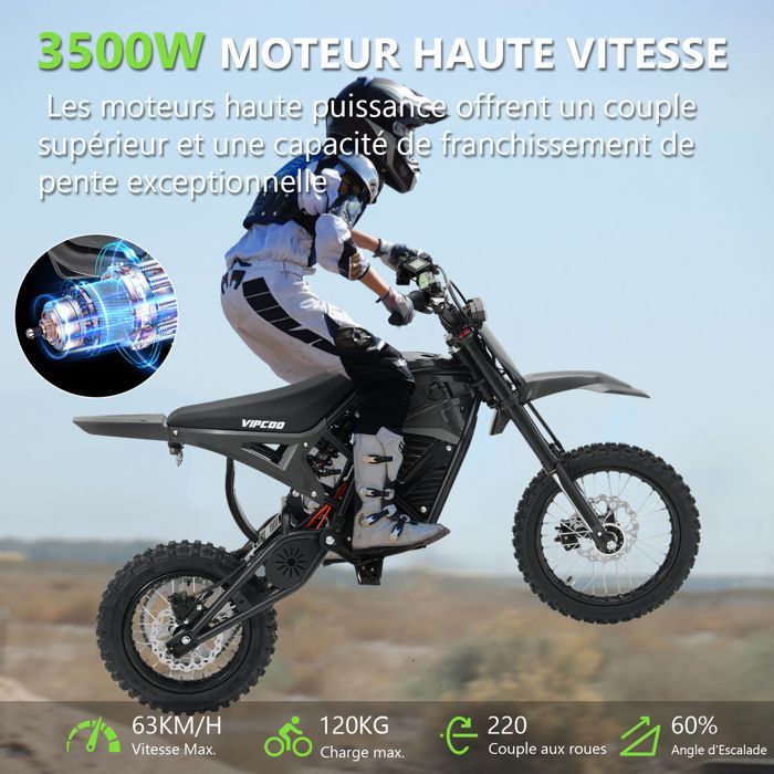 Scooter elétrica VIPCOO H3 com pneus todo-terreno de 14