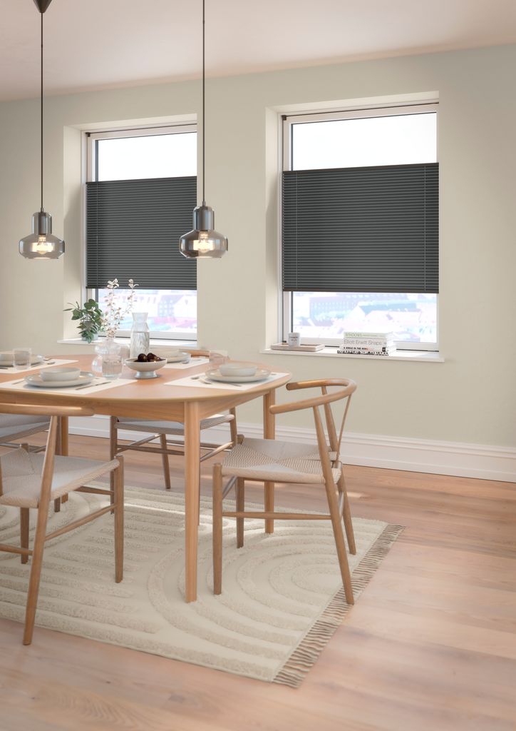 HVEN Svetloodporna plise žaluzija HVEN 60x130cm zgoraj/spodaj siva