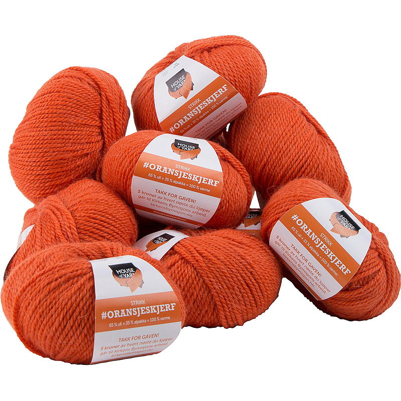 Oranger Schal, Mischgewebe 65 % Wolle, orange