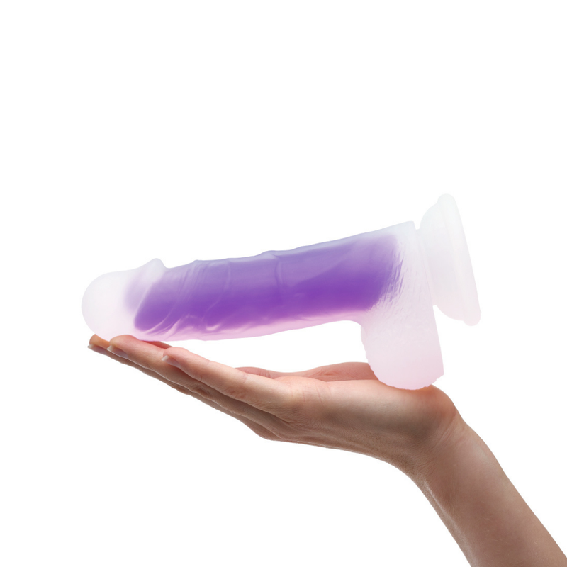 Så gudomlig härlig äkta hudkänsla lila dildo