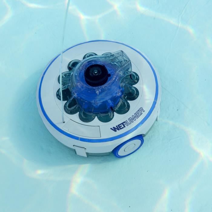 GRE - Robot con batería recargable para piscinas elevadas de hasta 7,30 x 3,75 m - 27 W de potencia