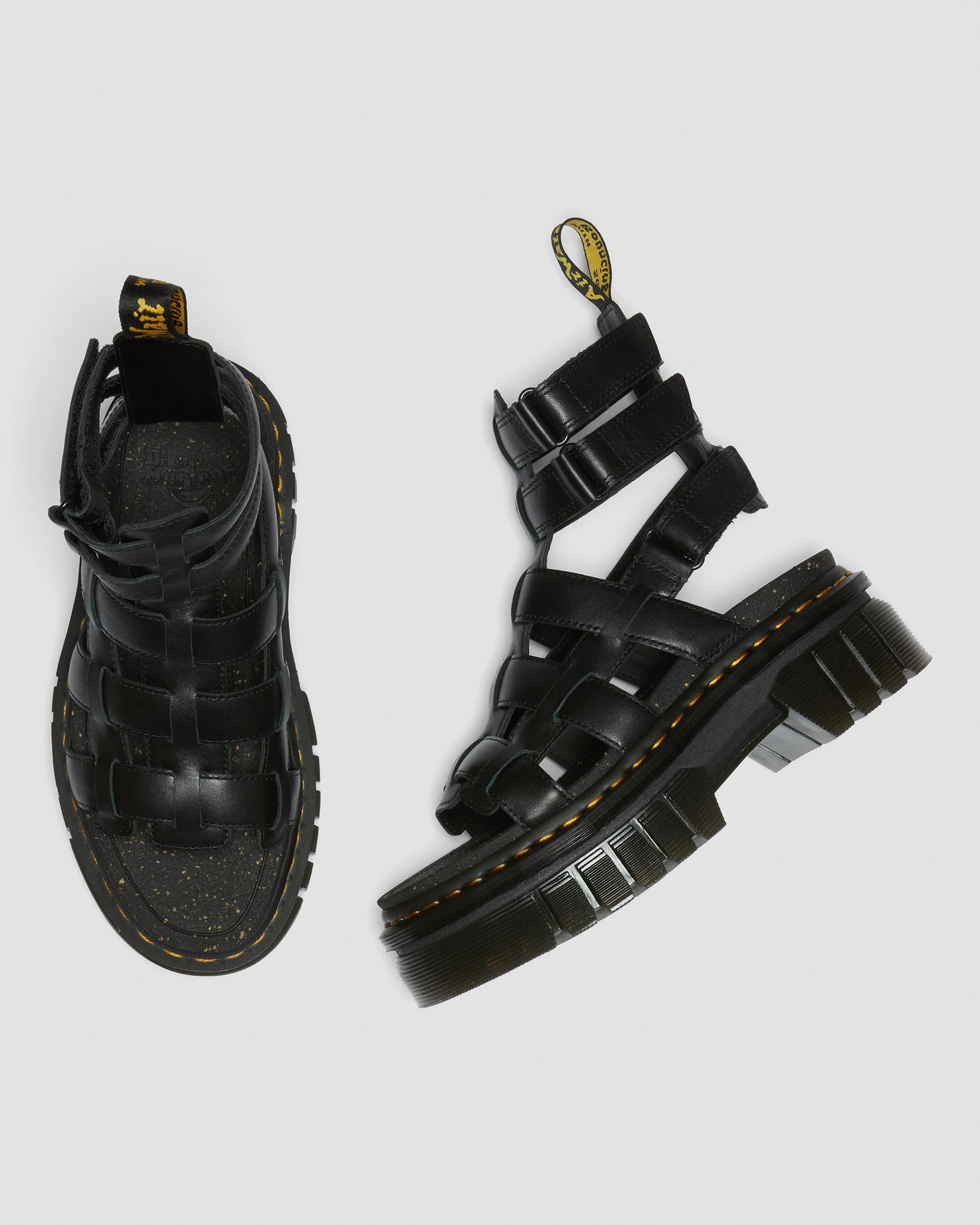 Ricki Nappa Lux Leder Gladiator Plateausandalen