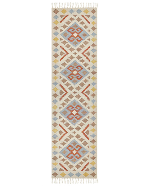 Dywan chodnik bawełniany 80x300 cm wielokolorowy