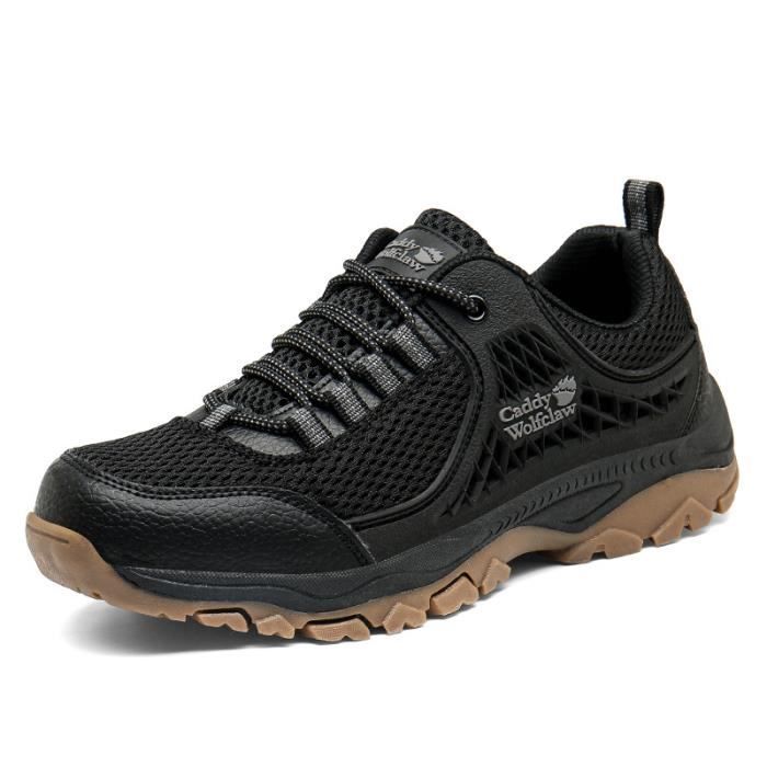 Zapatillas de senderismo bajas, transpirables y antideslizantes para hombre, ideales para caminar, hacer trekking y practicar montañismo.