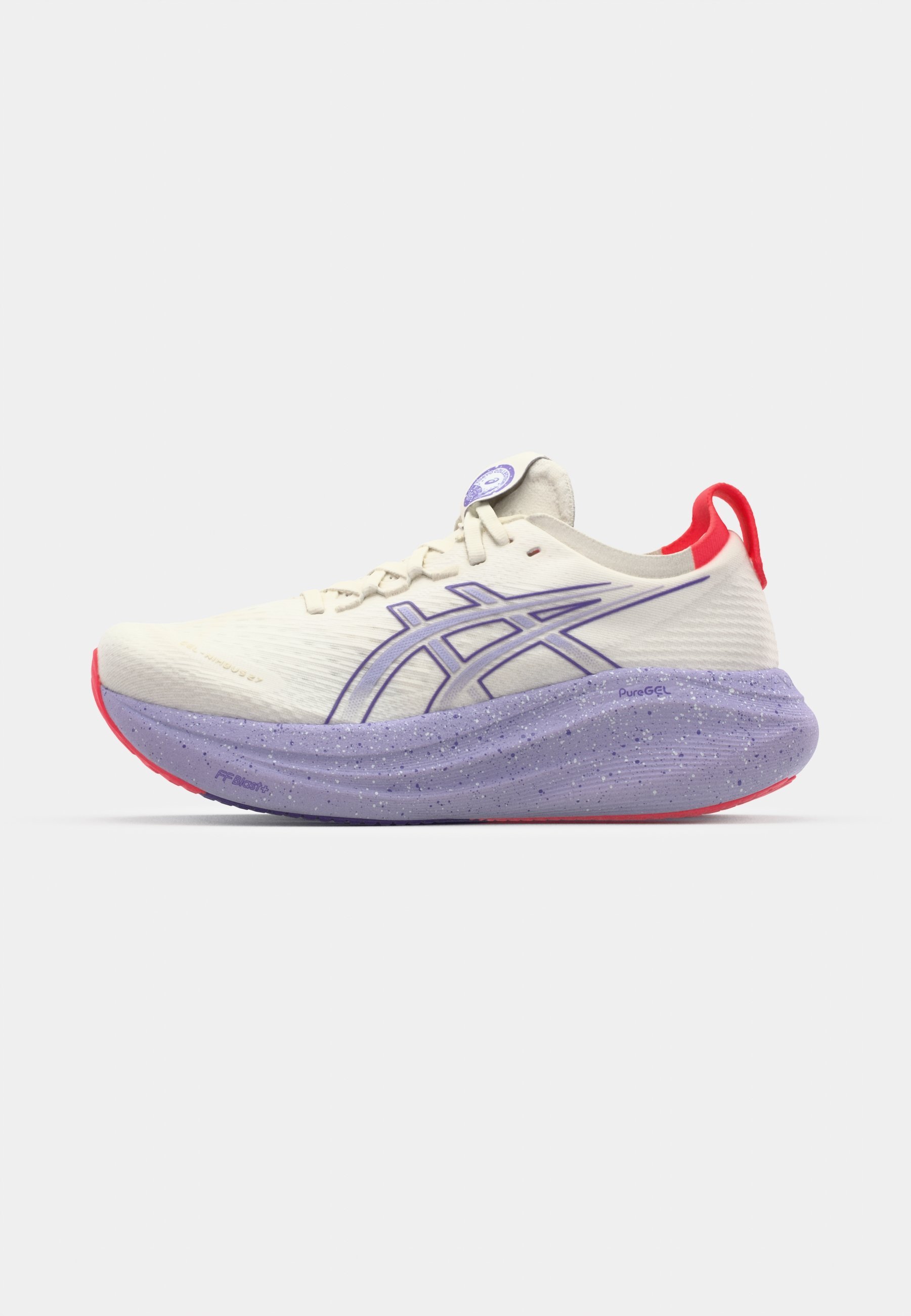 ASICS GEL NIMBUS 27 TOKYO - Chaussures de running sur route - crème/violet edo
