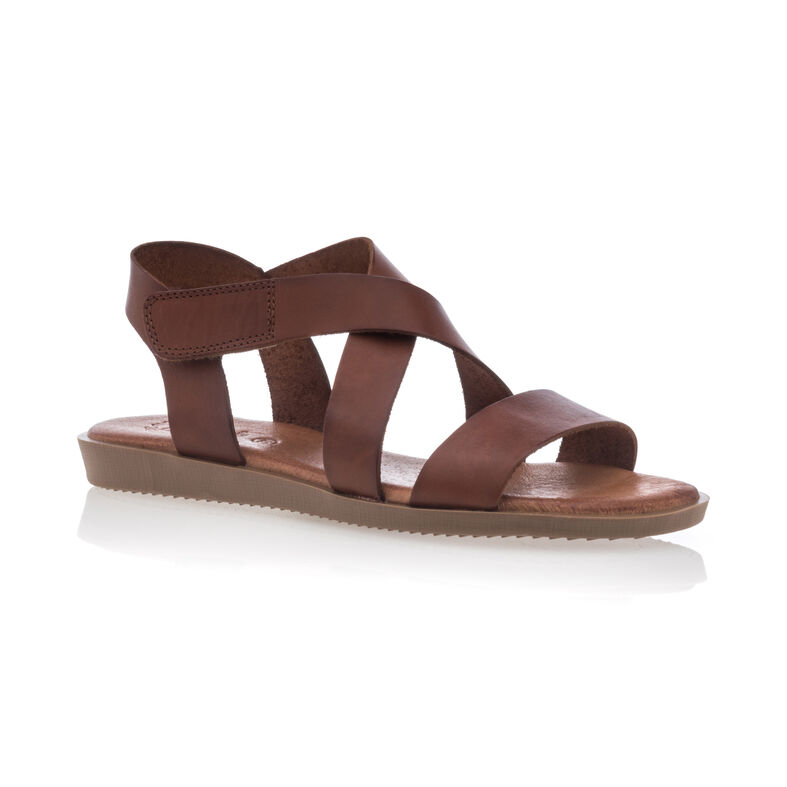 Brune sandaler / sko med åpen tå til dame
