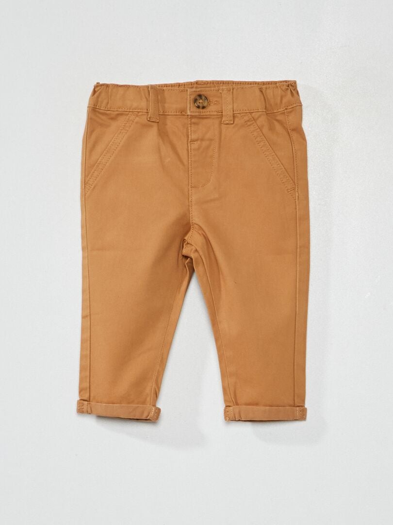 Effen chino's - BEIGE