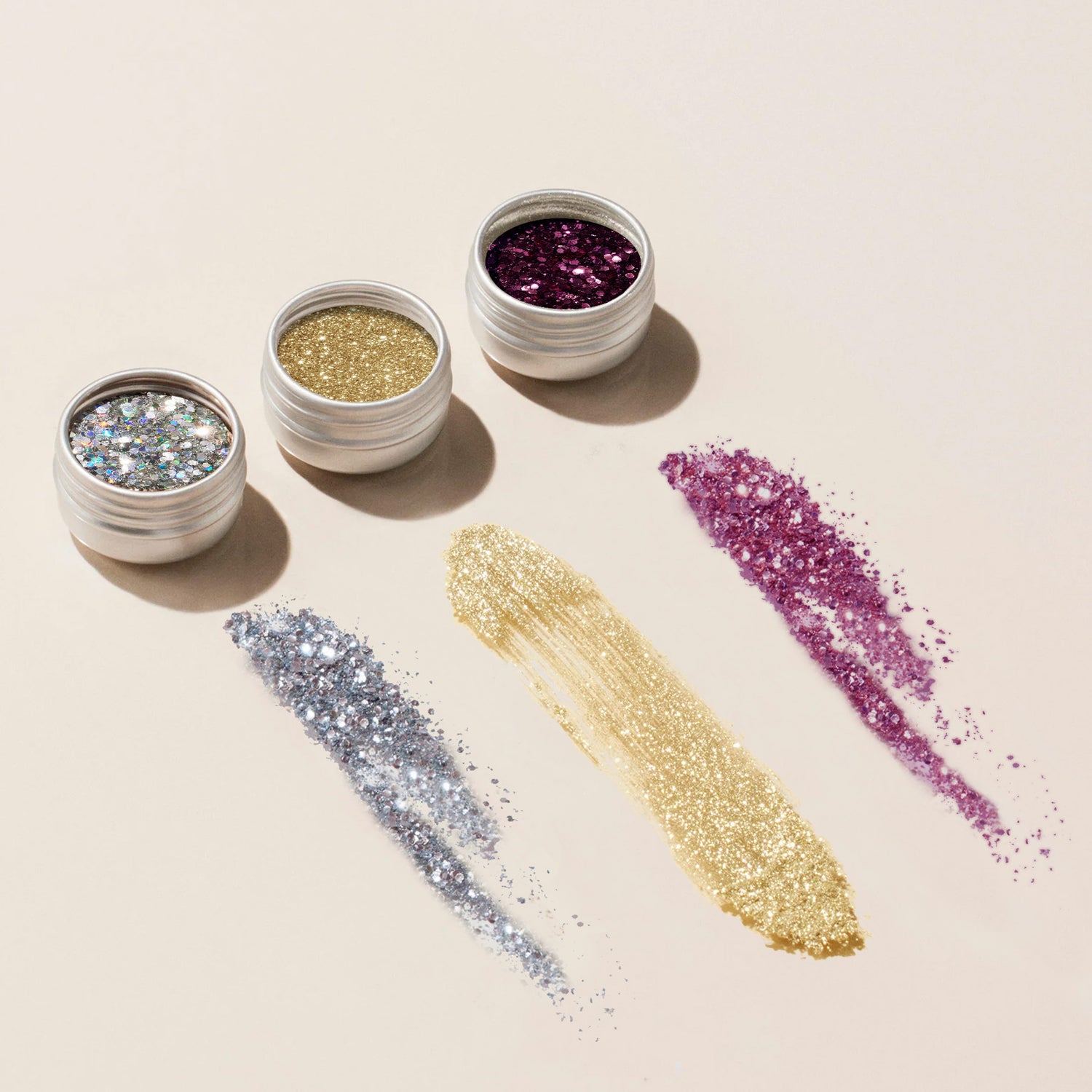 Trios de paillettes et poudres à effets