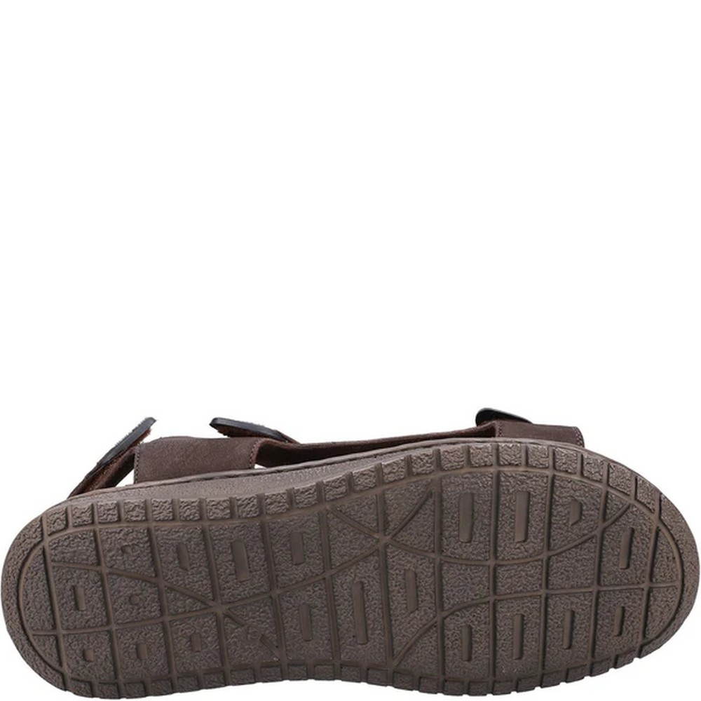 Hush Puppies Neville Ledersandalen mit Kleberiemen
